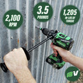 Drill Drivers | Factory Reconditioned Metabo HPT DS18DBL2Q4MR 18V Brushless Lithium-Ion Cordless Drill Driver (Tool Only) image number 6