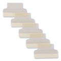 Office Jansan | Avery 16221 1 in. Wide 1/5-Cut Insertable Index Tabs with Printable Inserts - Clear (25/Pack) image number 1
