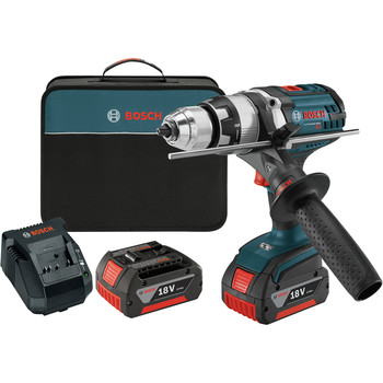 Factory Reconditioned Bosch 18V Lithium-Ion Brute Tough 1/2 in. Cordless Drill Driver Kit with Active Response Technology (4 Ah)