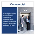 Cleaning & Janitorial Supplies | Tork 655300 8.42 in. x 4.22 in. x 5.74 in. Small Bracket Wiper Dispenser - White image number 5