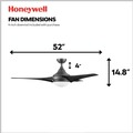 Ceiling Fans | Honeywell 51800-45 52 in. Remote Control Contemporary Indoor LED Ceiling Fan with Light - Espresso image number 1