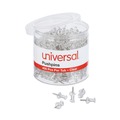 Office Jansan | Universal UNV31306 3/8 in. Plastic Push Pins - Clear (400/Pack) image number 0
