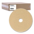 Cleaning Cloths | Boardwalk 7000126614 27 in. Diameter Burnishing Floor Pads - Tan (5/Carton) image number 2