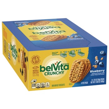 Nabisco 00 44000 02909 00 1.76 oz. belVita Breakfast Biscuits - Blueberry (8/Box)