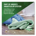 Cleaning Cloths | Unger MF400 16 in. x 15 in. SmartColor Microfiber MicroWipes - Green (10/Pack) image number 6