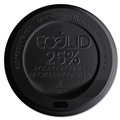  | Eco-Products EP-HL16-BR EcoLid 25% Recyclable 10 - 20 oz. Hot Cup Lid - Black (1000/Carton) image number 0