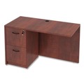  | Alera ALEVA354824MC Valencia Series 47-1/4 in. x 23-5/8 in. x 29-1/2 in. Reversible Return/Bridge Shell - Cherry image number 8