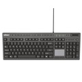 Office Electronics & Batteries | Adesso AKB-445UB CyberTouch Desktop Keyboard with Touchpad - Black image number 1