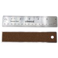 Rulers & Yardsticks | Universal UNV59026 Stainless Steel Standard/Metric 6 in. Ruler image number 1