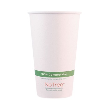 World Centric 16 oz. NoTree Paper Hot Cups - Natural (1000/Carton)