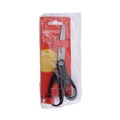 Office Jansan | Universal UNV92009 8 in. Long 3.75 in. Cut Length Stainless Steel Office Scissors - Black Straight Handle image number 2
