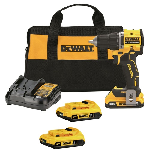 Drill Drivers | Dewalt DCD794D1DCB203-2-BNDL 20V MAX ATOMIC Brushless Lithium-Ion 1/2 in. Cordless Drill Driver with 3 Batteries Bundle (2 Ah) image number 0