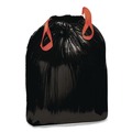 Trash Bags | Draw 'n Tie 1518607 Drawstring 33 Gallon 1.2 mil 33.5 in. x 38 in. Heavy-Duty Trash Bags - Black (150/Box) image number 2