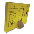 Cleaning & Janitorial Supplies | Lil' Drugstore 71622 Plastic Case Single-Dose Medicine Dispenser - Yellow image number 3