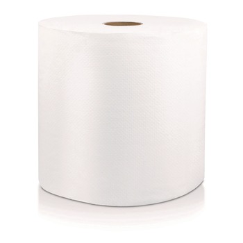 Livi VPG Select 8 in. x 800 ft. 1-Ply Hard Wound Roll Towel - White (6/Carton)