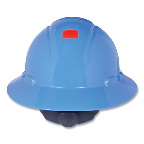 Protective Head Gear | 3M H-803SFR-UV H-800 SecureFit H-Series 4-Point Pressure Diffusion Ratchet Suspension Hard Hats with UV Indicator - Blue image number 0