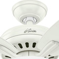 Ceiling Fans | Hunter 53310 52 in. Newsome Fresh White Ceiling Fan with Light image number 9