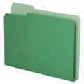 Office Jansan | Pendaflex 54457 1.5 in. Expansion 1/3-Cut Assorted Tabs Double Stuff Letter File Folders - Green (50/Pack) image number 0