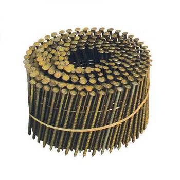 NAILS | Bostitch C8R90BDG 2-1/2 in. x 0.092 in. 15 Degree Wire Coil Galvanized Ring Shank Siding Nails (3,600-Pack)