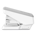 Office Staplers & Punches | Fellowes Mfg Co. 5014301 LX860 EasyPress 40-Sheet Capacity Half Strip Stapler with Antimicrobial Protection - Gray/White image number 2