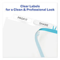 Office Jansan | Avery 11438 Index Maker 11.25 in. x 9.25 in. 5-Tab Extra Wide Tab Print and Apply Clear Label Dividers - White/White Tabs (1-Set) image number 3