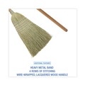 Brooms | Boardwalk BWKBR10001 60 in. Corn Brooms - Black/Natural (6/Carton) image number 3