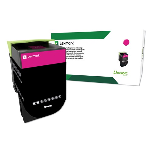 Ink & Toner | Lexmark 80C1HM0 3000 Page-Yield High-Yield Return Program Toner - Magenta image number 0