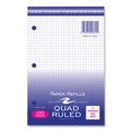 Paper & Printables | Roaring Spring 20815 8.5 in. x 5.5 in. Sheets 3-Hole Quadrille 5 sq. in. Graph Filler Paper - White (48/Carton) image number 2