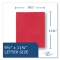 File Folders | Roaring Spring 50123 Accommodates (50) 11 in. x 8.5 in. Sheets Pocket Folder - Red (250/Carton) image number 5