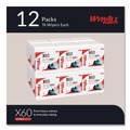 Cleaning & Janitorial Supplies | WypAll 34865 X60 12.5 in. x 13 in. 1/4 Fold General Clean Cloths - White (76/Box, 12 Boxes/Carton) image number 1