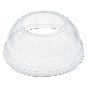 PRODUCTS | Dart DLW626 1.9 in. dia Hole, Fits 16 oz to 24 oz Plastic Cups, Open-Top Dome Lid - Clear (1000/Carton)