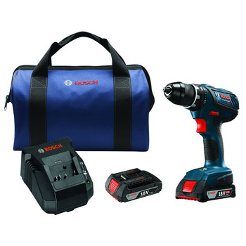 Factory Reconditioned Bosch 18V Lithium-Ion Compact Tough 1/2 in. Cordless Drill Driver Kit (2 Ah)
