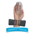 Office Furniture Accessories | Fellowes Mfg Co. 9180901 8.25 in. x 9.87 in. Ergonomic Memory Foam Wrist Rest with Attached Mouse Pad - Black image number 1