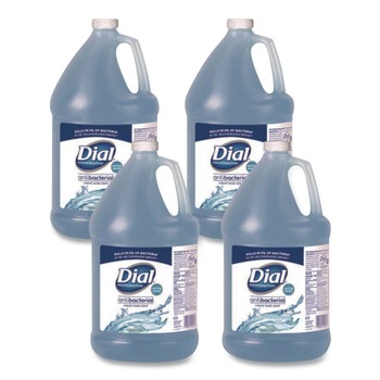 Dial Professional 1 Gallon Antibacterial Liquid Hand Soap - Spring Water Scent (4/Carton)