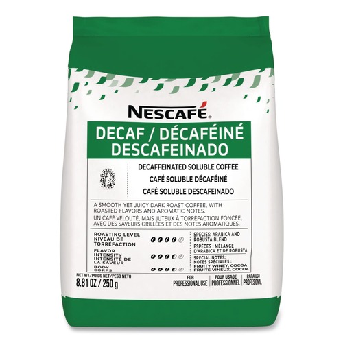 Coffee | Nescafe 12323897 8.81 oz Bulk Decaf Ground Coffee - Arabica (4/Carton) image number 0