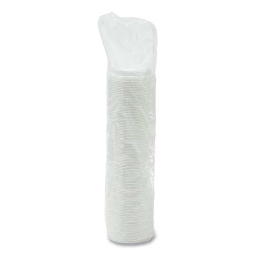 Food Trays, Containers, and Lids | Dart 16EL Cappuccino Dome Sipper Lids Fits 12 oz. to 24 oz. Hot Cups - White (1000/Carton) image number 0