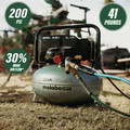 Portable Air Compressors | Factory Reconditioned Metabo HPT EC914SMR THE TANK 1.3 HP 6 Gallon Portable Pancake Air Compressor image number 6