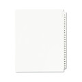  | Avery 01330 25-Tab '1 - 25-ft Label 8-1/2 in. x 11 in. Preprinted Legal Exhibit Side Tab Index Dividers - White (1 Set) image number 0