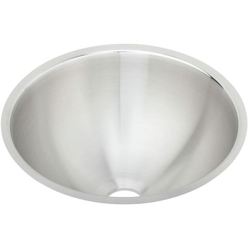 Elkay ELUH12 Asana 14-3/8 in. x 14-3/8 in. x 6 in., Single Bowl Undermount Bathroom Sink (Stainless Steel)