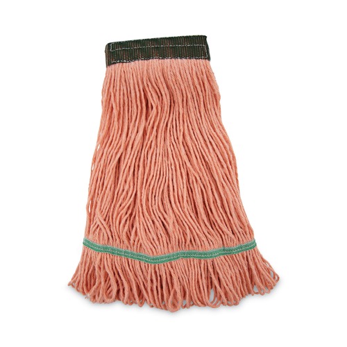 Just Launched | Boardwalk BWK502OR 5 in. Super Loop Cotton/Synthetic Fiber Wet Mop Head - Medium, Orange (12/Carton) image number 0