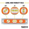 Levels | Klein Tools 935R 9 in. Aluminum Magnetic Torpedo Level with 3 Vials image number 2