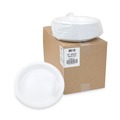 Office Jansan | Pactiv Corp. MI10 10.25 in. Diameter Meadoware Impact Plastic Plate Dinnerware - White (500/Carton) image number 3