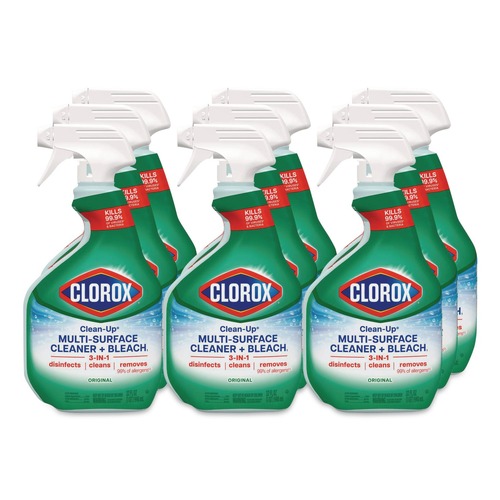 All-Purpose Cleaners | Clorox CLO31221 32 oz. Clean-Up Multi-Surface Cleaner with Bleach - Original (9/Carton) image number 0