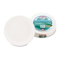 Bowls and Plates | AJM Packaging Corporation 10100 9 in. Paper Plates - White (100/Pack, 10 Packs/Carton) image number 2