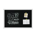 Bulletin Boards | U Brands 2073U00-01 30 x 20 Magnetic Chalkboard with Decor Frame - Black Surface/White Wood Frame image number 5