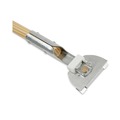 Mops | Boardwalk BWK1490 1 in. dia. x 60 in. Lacquered Wood, Swivel Head, Clip-On Dust Mop Handle - Natural image number 1