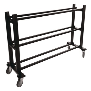 Champion Sports BKCART 16 in. x 50.75 in. x 34.75 in. 220 lb Capacity Deluxe Heavy-Duty Basketball Cart - Black