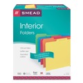 Office Jansan | Smead 10229 Interior File Folders with 1/3-Cut Tabs - Letter, Assorted (100/Box) image number 0