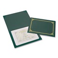 Office & Office Supplies | Geographics 47399 12.5 in. x 9.75 in. Certificate/Document Cover - Green (6/Pack) image number 3