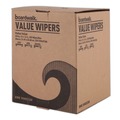 Cleaning & Janitorial Supplies | Boardwalk BWK-V040CGW 10 in. x 12 in. Centerpull DRC Wipers - White (200/Carton) image number 4